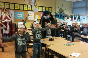 Schoolbezoek Sinterklaas b.s. De Sprong 2017